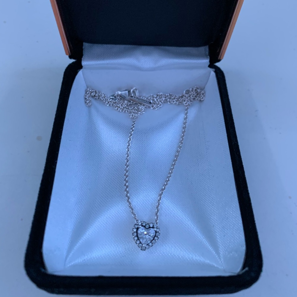 silver heart necklace
